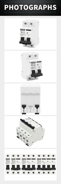 MCB miniaturowe zabezpieczenie przed przeciążeniem i zwarciem: 6A, 10A, 16A, 25A, 32A, 40A, 63A, 4.5KA 110V230V 400VAC do użytku domowego - Wianko - 6