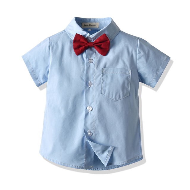 Zestaw garniturków, koszul i kombinezonów dla chłopców, 2 sztukiOstateczny przewinienie dla chłopców, składający się z garniturków, koszul i kombinezonów, w noworodkowych rozmiarach - Wianko - 3