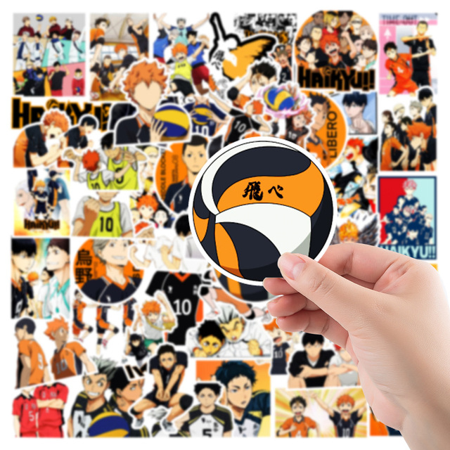 Naklejki Japonia Anime Cartoon TV Haikyuu - 10/30/50 sztuk: Graffiti, Skateboard, Laptop, telefon, bagaż, zabawka dla dziecka - Wianko - 20