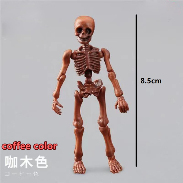 Ruchomy szkielet ludzki Mr. Bones - zabawka Gag, Model Mini na Halloween - Wianko - 6
