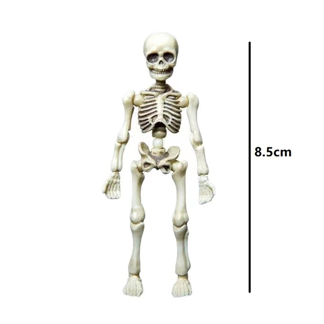 Ruchomy szkielet ludzki Mr. Bones - zabawka Gag, Model Mini na Halloween - Wianko - 8