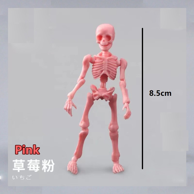 Ruchomy szkielet ludzki Mr. Bones - zabawka Gag, Model Mini na Halloween - Wianko - 7