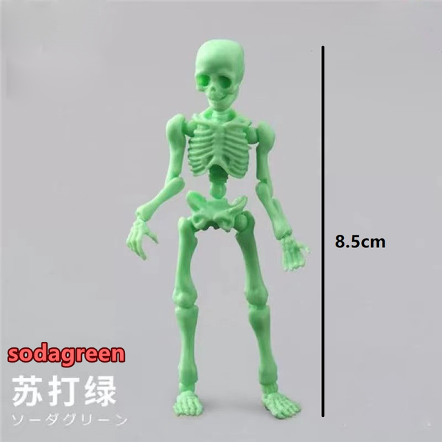 Ruchomy szkielet ludzki Mr. Bones - zabawka Gag, Model Mini na Halloween - Wianko - 5