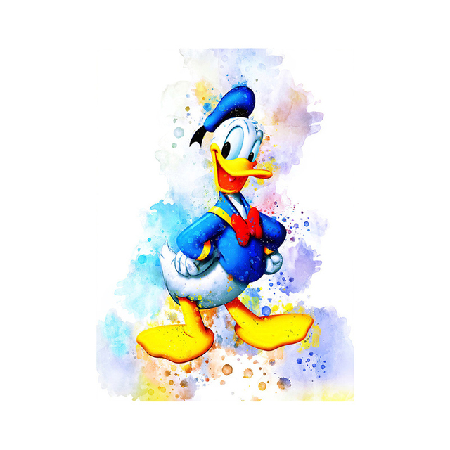 Plakat i druk obrazu Disney z Myszką Miki i Kaczorem Donaldem na płótnie artystycznym do dekoracji salonu - Wianko - 8