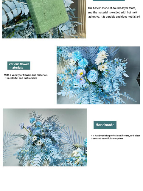 Sztuczny kwiat na ślub do ozdoby łuku i stołu - dekoracja tła, rekwizyt sceniczny DIY Party - Wianko - 10