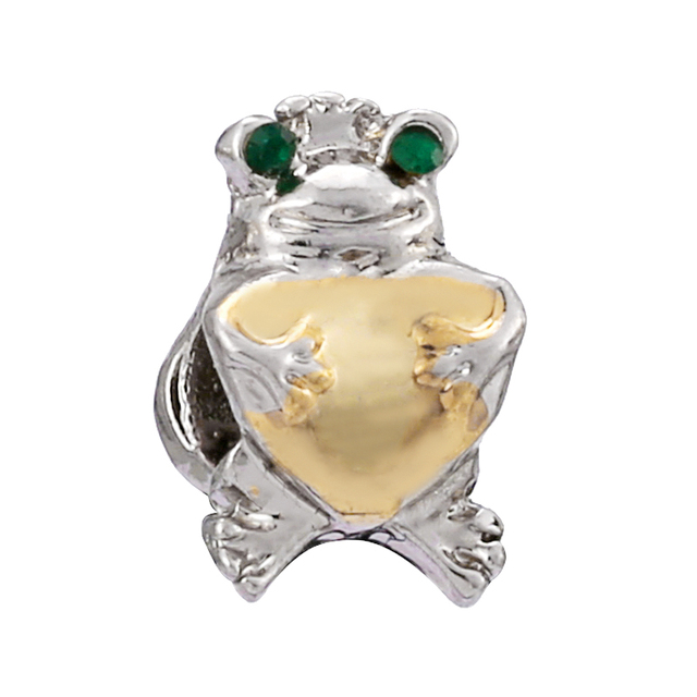 Diy bransoletka Beaded Serce w dwóch kolorach - złota korona i żaba z błyszczącymi koralikami - Wianko - 17
