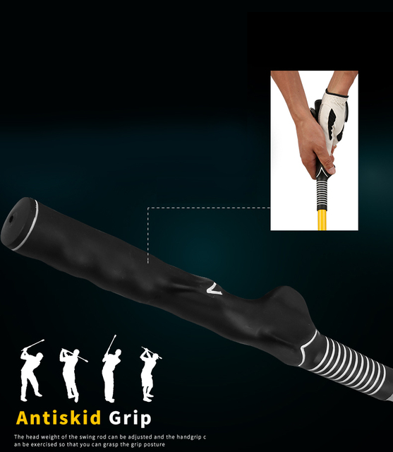 Kij golfowy PGM Premium Golf Swing Stick Double Grip Lady Beginner dla początkujących graczy z miękkim uchwytem - Wianko - 2