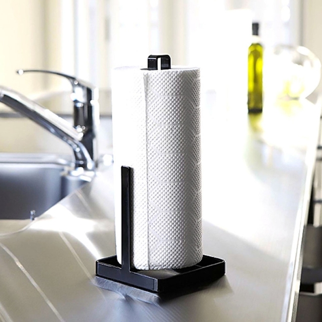 Metalowy uchwyt na ręczniki, rolkę papieru i serwetki do kuchni i łazienki - Wianko - 18
