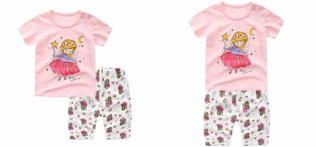 Nowa letnia odzież dla niemowląt 0-4 lat - zestaw odzieżowy Casual z nadrukami kreskówkowymi dla chłopców i dziewczynek - Wianko - 8