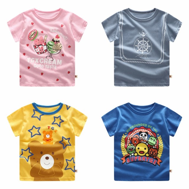 Nowa letnia odzież dla niemowląt 0-4 lat - zestaw odzieżowy Casual z nadrukami kreskówkowymi dla chłopców i dziewczynek - Wianko - 10