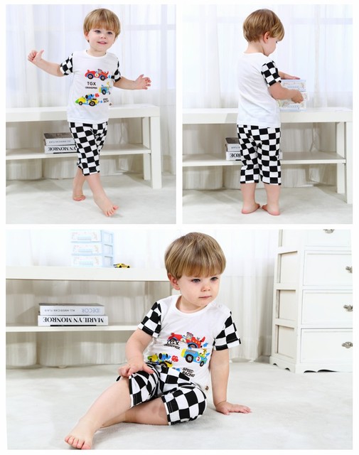 Nowa letnia odzież dla niemowląt 0-4 lat - zestaw odzieżowy Casual z nadrukami kreskówkowymi dla chłopców i dziewczynek - Wianko - 16