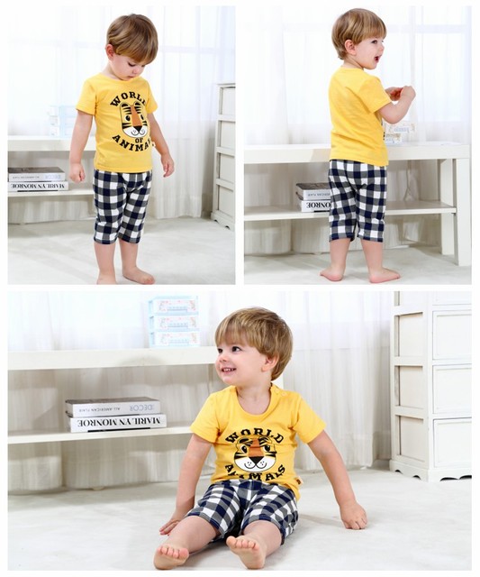 Nowa letnia odzież dla niemowląt 0-4 lat - zestaw odzieżowy Casual z nadrukami kreskówkowymi dla chłopców i dziewczynek - Wianko - 15