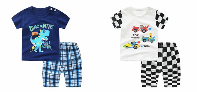 Nowa letnia odzież dla niemowląt 0-4 lat - zestaw odzieżowy Casual z nadrukami kreskówkowymi dla chłopców i dziewczynek - Wianko - 6