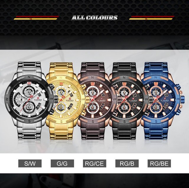 Nowy zegarek męski NAVIFORCE 2021 Business Man, kwarcowy, luksusowy, sportowy, wodoodporny – Calander 9165 - Wianko - 10