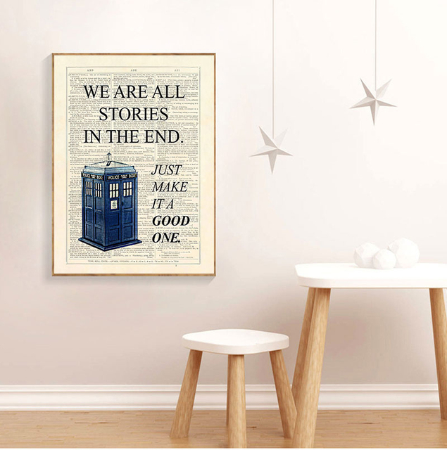 Klasyczny plakat Dr Who Tardis - obraz ozdobny na płótnie - Wianko - 3