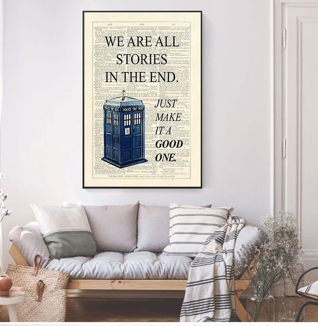 Klasyczny plakat Dr Who Tardis - obraz ozdobny na płótnie - Wianko - 2
