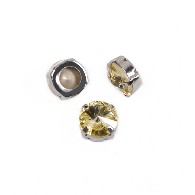 Klejnot Jonquil Strass Rivoli z okrągłym kształtem - perfekcyjna aplikacja kryształów dżetów na ubrania i biżuterię - Wianko - 3