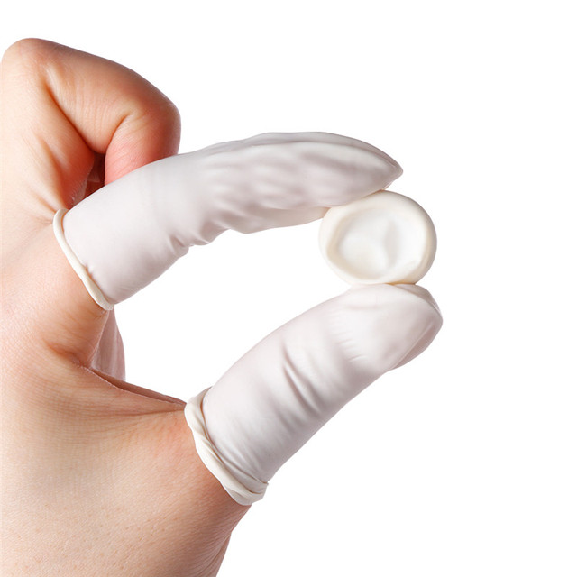 20/50 sztuk rękawic gumowych nakadek na palce lateksowych, jednorazowe, naturalne, największa baza w świecie - Wianko - 4
