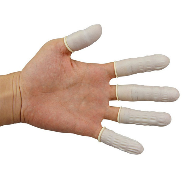 20/50 sztuk rękawic gumowych nakadek na palce lateksowych, jednorazowe, naturalne, największa baza w świecie - Wianko - 8