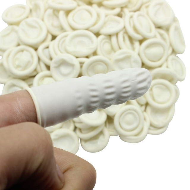 20/50 sztuk rękawic gumowych nakadek na palce lateksowych, jednorazowe, naturalne, największa baza w świecie - Wianko - 5