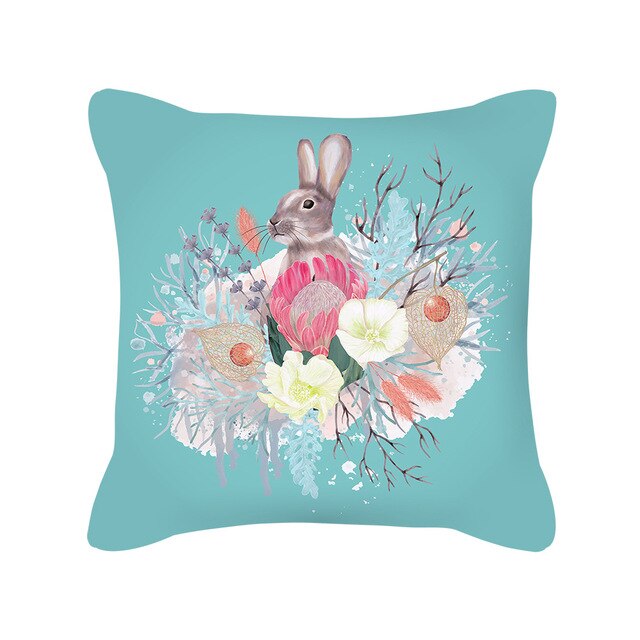 Poszewka dekoracyjna z poduszką na królika wielkanocnego z 2021 roku, idealna na prezent na festiwal - Wianko - 13