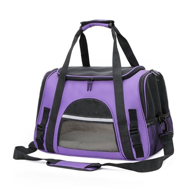 Przenośna torba dla psów na zewnątrz, Crossbody, oddychające nosidełka i klatka samochodowa dla zwierząt - Wianko - 5
