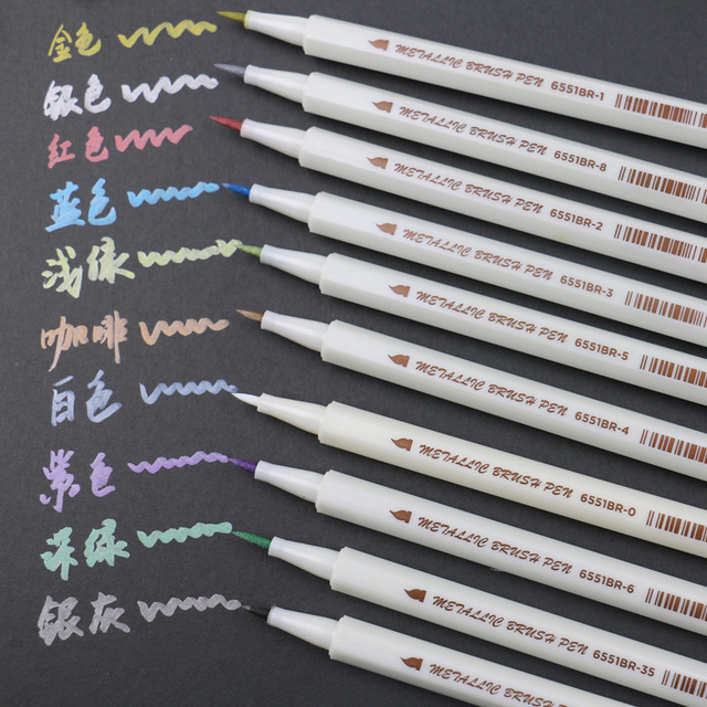 Lytwtw's Touch Write Brush - miękki długopis kaligraficzny kolorowy - 1 szt - Wianko - 1