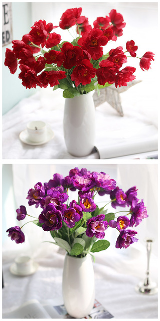 Sztuczne kwiaty rozmarynu maku, 2 głowy, 1 oddział - dekoracje na ślub i do biura - Wianko - 74