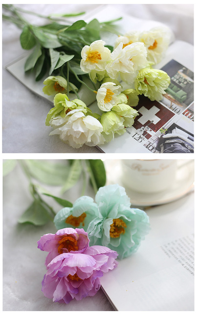 Sztuczne kwiaty rozmarynu maku, 2 głowy, 1 oddział - dekoracje na ślub i do biura - Wianko - 68