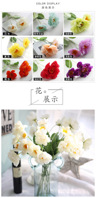 Sztuczne kwiaty rozmarynu maku, 2 głowy, 1 oddział - dekoracje na ślub i do biura - Wianko - 67