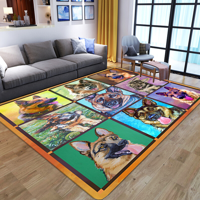 Miękki dywan flanelowy z koniem - 3D, realistyczny wzór, mata podłogowa, duży dywan do salonu, sypialni, nocnej gry dla dzieci - Wianko - 8