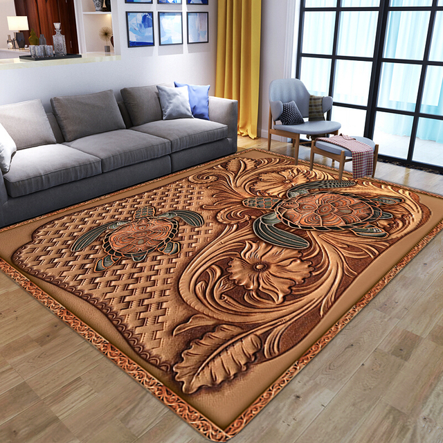 Miękki dywan flanelowy z koniem - 3D, realistyczny wzór, mata podłogowa, duży dywan do salonu, sypialni, nocnej gry dla dzieci - Wianko - 2