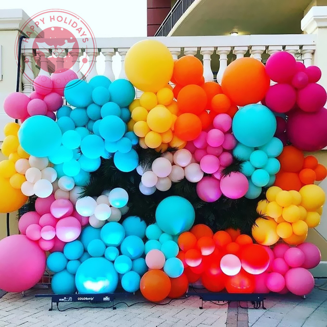 Duże matowe lateksowe balony dekoracyjne - 2 sztuki do 20 sztuk, 5-36 cali, 20 kolorów - Wianko - 14