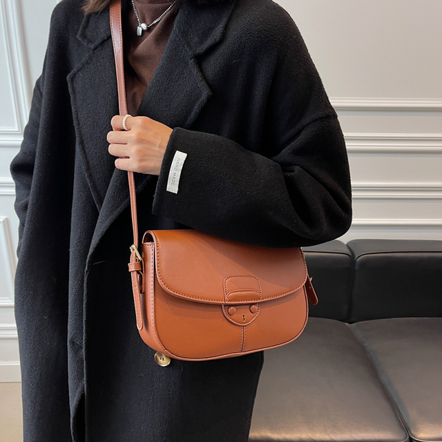 Kobieca torba na ramię z wysokiej jakości PU skóry - dyskretny design dla nowoczesnej podróżniczki! - Wianko - 7