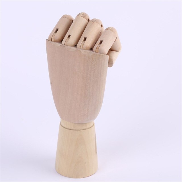 Drewniana ręka do rysowania - ruchome kończyny - artystyczna figurka - Wianko - 2