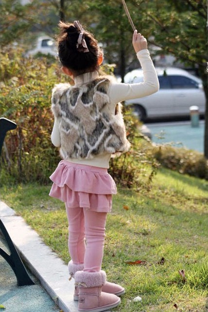 Dziewczęce legginsy i spódnica bawełniane, 2-7 lat, nowa kolekcja wiosna-jesień - Wianko - 3