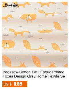 Patchworkowe tkaniny bawełniane z pomarańczowymi zwierzętami do projektowania i szycia pościeli - Wianko - 135