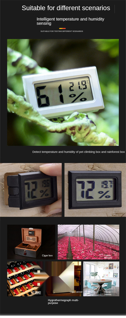 Higrometr i termometr cyfrowy LCD dla akwarium i samochodów - Wianko - 22
