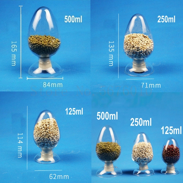 Kolba szklana z nasionami, stożkowa, z sercem, zagęszczone szkło, 125-500ml, przezroczysta butelka chemiczna z korkiem - Wianko - 1