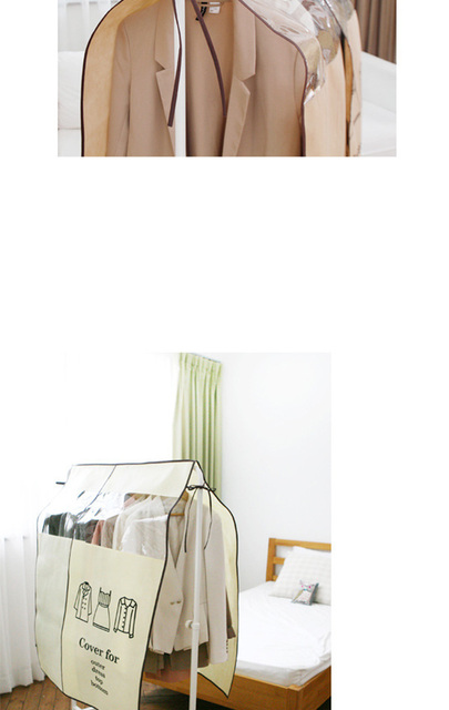 Pokrowiec na odzież: Płaszcz wierzchni wiszący, pokrywa strój w worek przechowywania - Wianko - 5