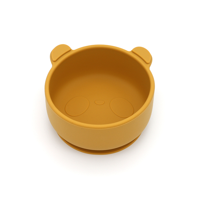 Misek Panda dla dzieci - zestaw silikonowych naczyń do karmienia z łyżką antypoślizgową bez BPA - Wianko - 35