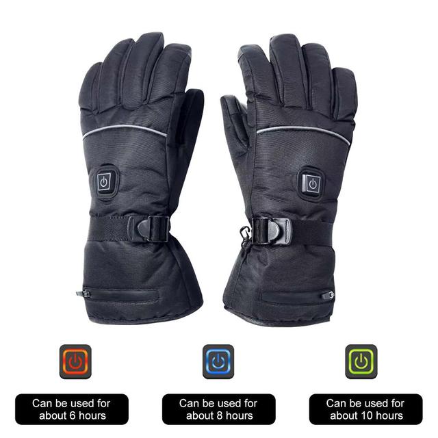 Rękawice narciarskie z podgrzewaczem USB i baterią 3200 MAh - wodoodporne, termiczne (rozmiar M/L) - Wianko - 7
