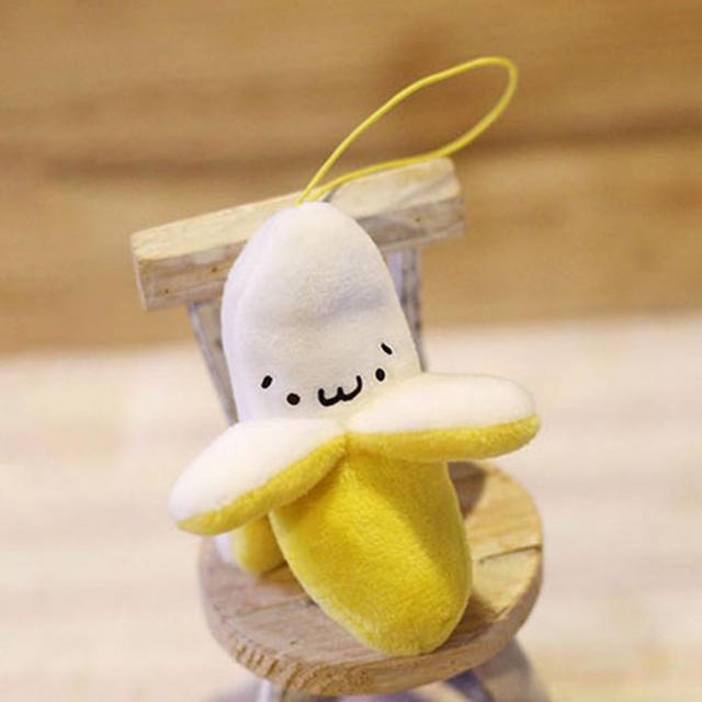 Pluszowy brelok bananowy - dziecięca zabawka na telefon komórkowy w formie lalki owoce prezent - Wianko - 8