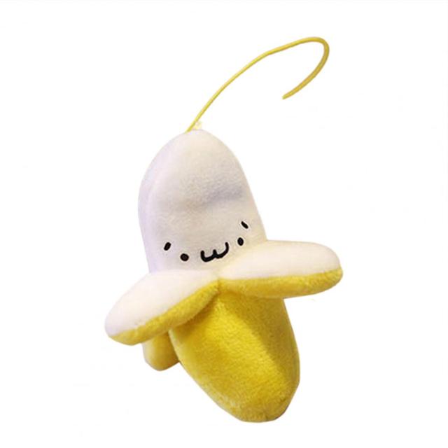 Pluszowy brelok bananowy - dziecięca zabawka na telefon komórkowy w formie lalki owoce prezent - Wianko - 5