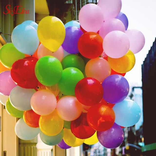 100 sztuk czerwonych różowych 10-calowych lateksowych balonów na urodziny/wesele - Wianko - 6