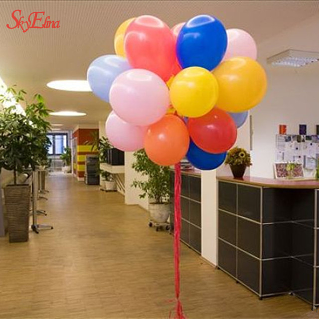 100 sztuk czerwonych różowych 10-calowych lateksowych balonów na urodziny/wesele - Wianko - 9