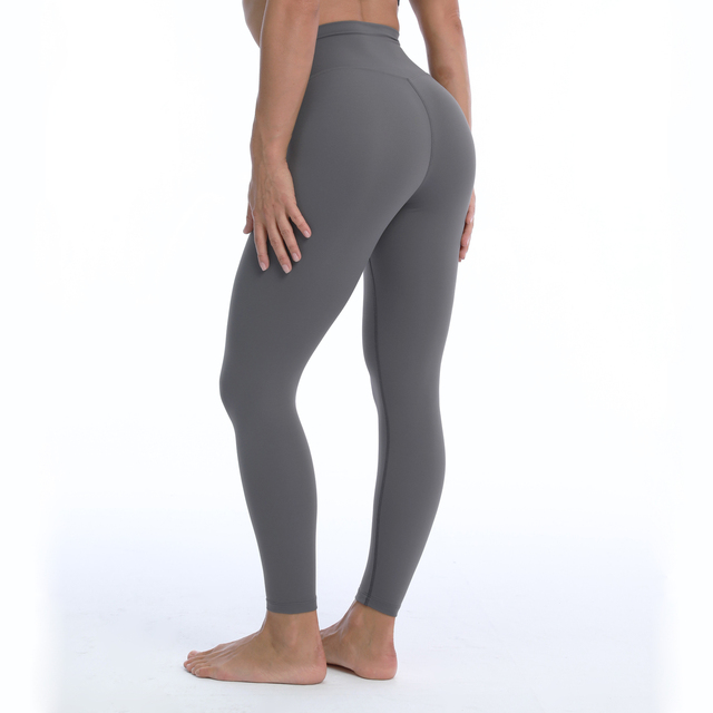 Kobiece legginsy treningowe do jogi RHYTHM, pełna długość, bez przedniego szwu, 28 cali długości w kolorze maślanym - Wianko - 12