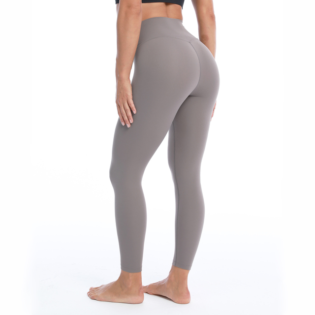Kobiece legginsy treningowe do jogi RHYTHM, pełna długość, bez przedniego szwu, 28 cali długości w kolorze maślanym - Wianko - 9