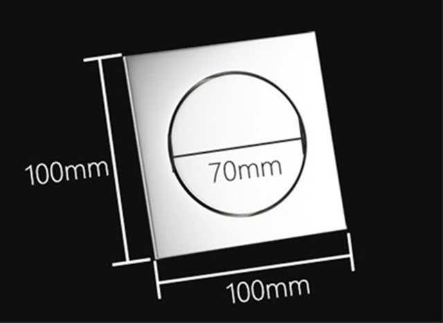 Chromowany odpływ podłogowy z kwadratowym pokryciem prysznicowym Pop Up Foot, 100x100 mm - Wianko - 10