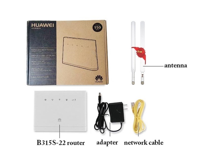 Odblokowany HUAWEI B315S-22 LTE CPE 150Mbps 4G LTE FDD TDD Bezprzewodowa Bramka Wifi Router z Antenami - Wianko - 14